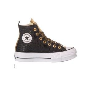 Converse Platform Black, Gold - NWT